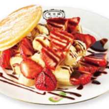 チョコいちごバナナパンケーキ