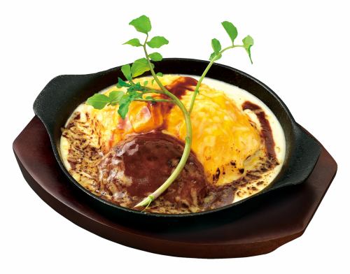 Hamburger Doria Omelet Rice