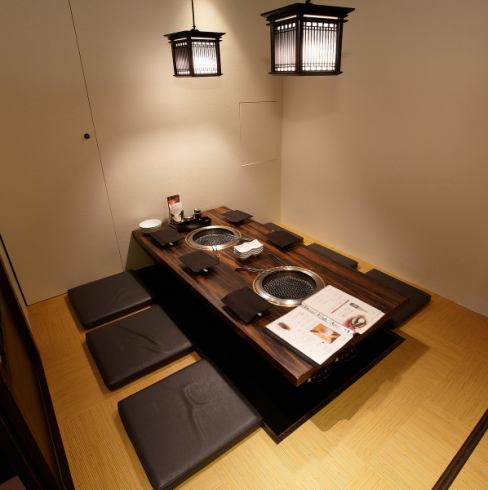 We also have sunken kotatsu seats, which are perfect for families.