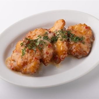 用雞肉蛋黃醬代替蝦子蛋黃醬