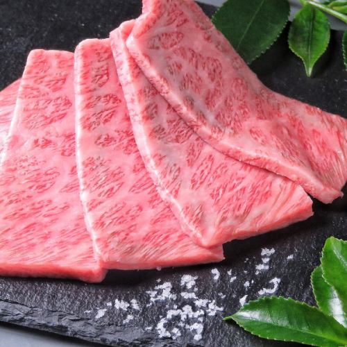Enjoy carefully selected Japanese black beef