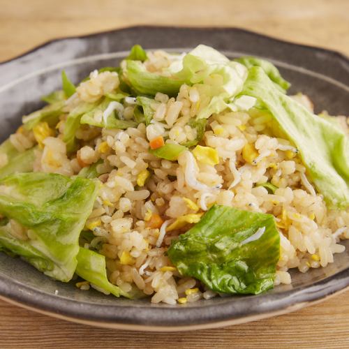 レタスしらすチャーハン