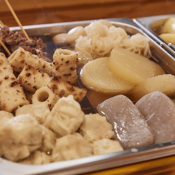 当店のお通し！お通し500円でこだわりのおでんが食べ放題に♪大人気の食べ放題です。