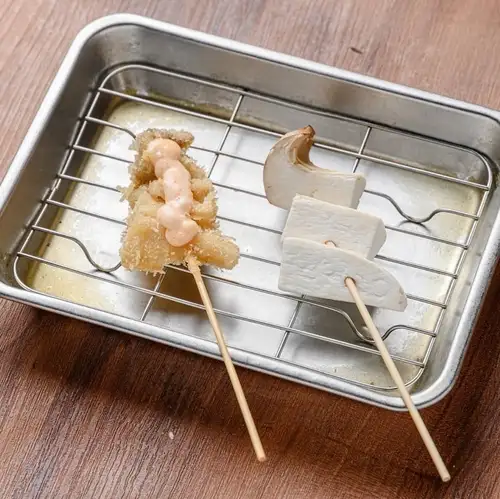 [Limited-time kushikatsu] King oyster mushroom kushikatsu with mentaiko mayonnaise (1 skewer)