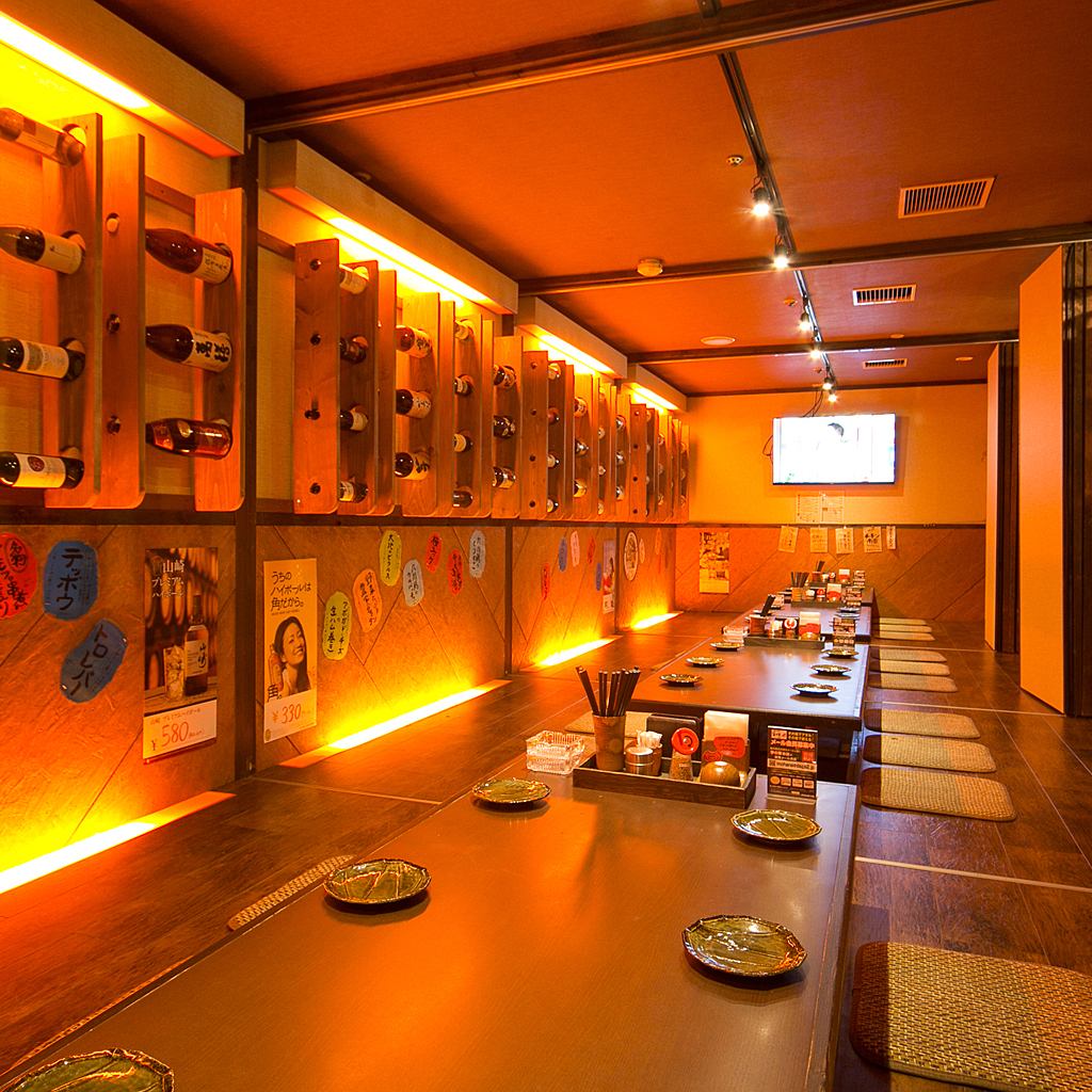 Directly connected to Sapporo Station! Private room with sunken kotatsu seats up to 40 people!