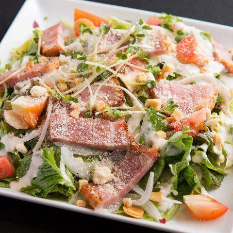 Bacon and Organic Vegetable Salad