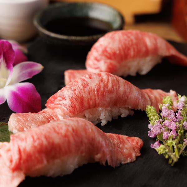 All-you-can-eat grilled meat sushi