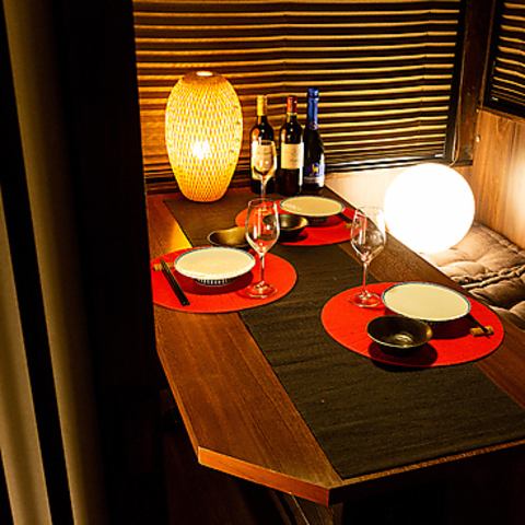 A stylish space supervised by a designer! All seats are in private rooms!