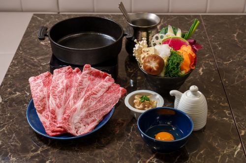 150g Japanese Black Beef Sukiyaki Course