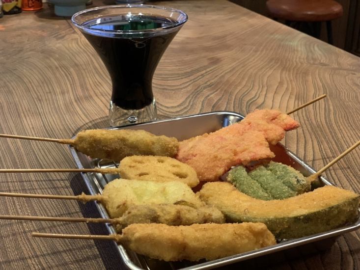 串カツ30品以上！定番の串カツ～