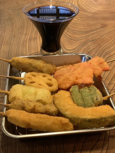 串カツ30品以上！定番の串カツ～変わり種もご用意♪