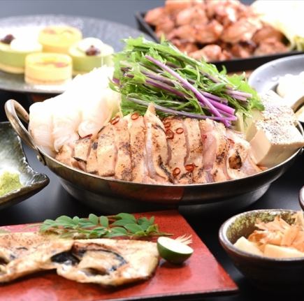 【個室確約】海鮮と焼鳥『まんたろーVIP和食・鍋付きコース』3時間飲み放題 全9品6000円⇒4980円