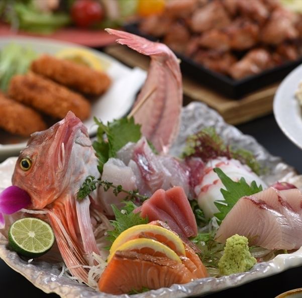 豊洲直送!朝〆鮮魚は料理長自慢の1品です。