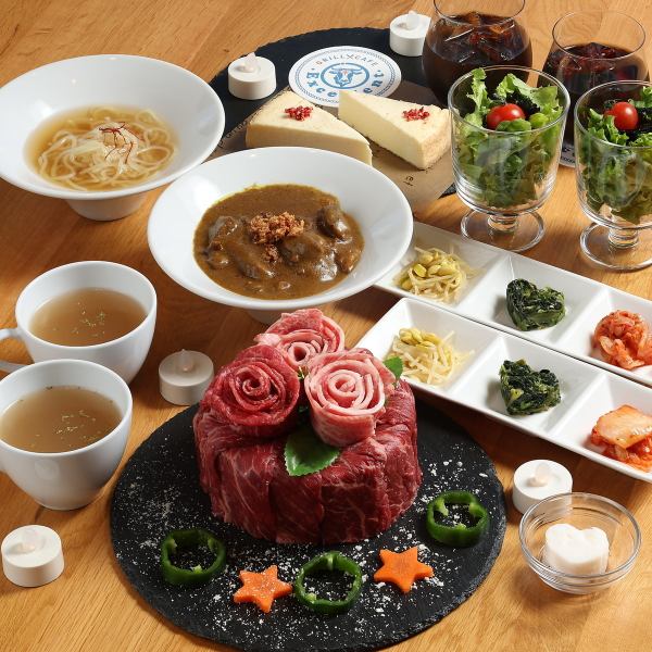 [Anniversary☆] Meat cake available! Yakiniku course available!