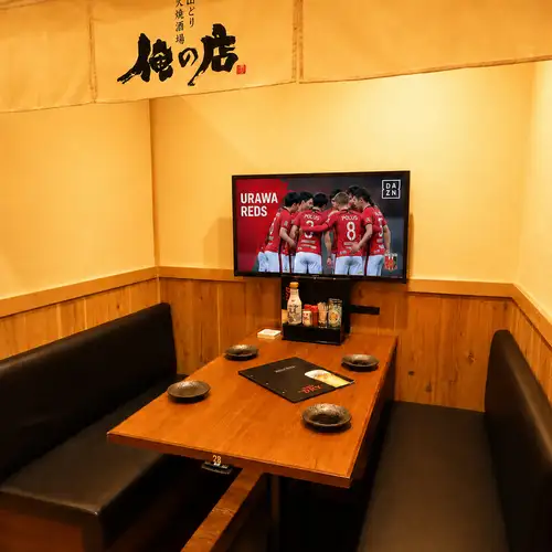 テレビ付き半個室も♪