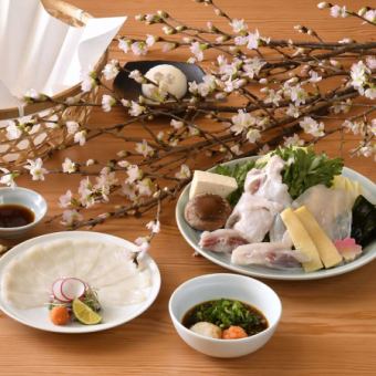 [Seasonal Limited Edition] ◆Spring Kasumi Zen and Chofuku Course◆ {5 dishes total} *Reservation required