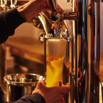 【テラス席確約】お好きな量を自分で注いでゴクゴク飲める ビアガーデンプラン