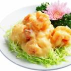 芝海老のチリソースと卵炒め/車海老のマヨネーズ和え 各