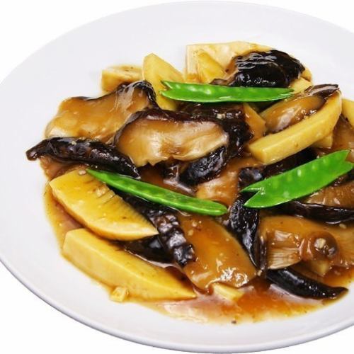 椎茸とタケノコ炒め 