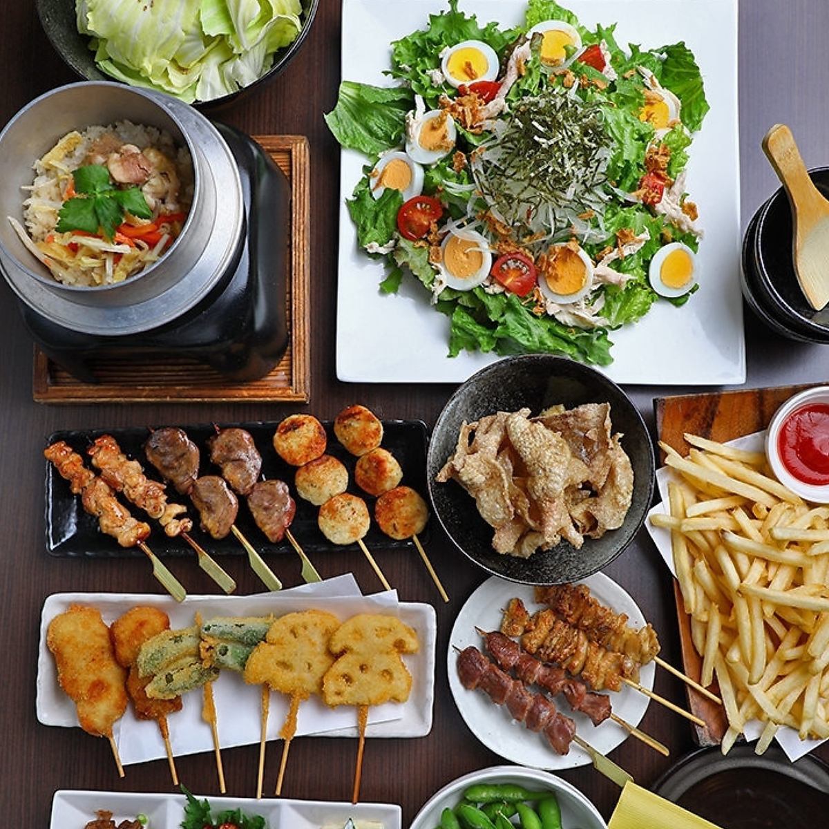 炭火焼きや豊富なメニューが楽しめる！！