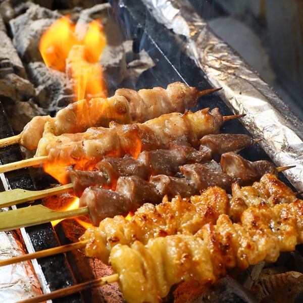 【天然備長炭で焼き上げる・・・】焼き鳥各種