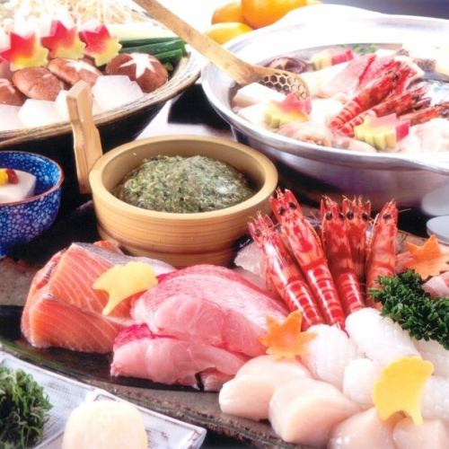 Perfect for banquets [150-minute all-you-can-drink] Koro-nabe (offshore suki)! Plenty of seafood! 6,050 JPY (incl. tax) if you use a coupon