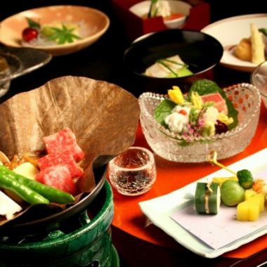 ◇ Agemaki Kaiseki ◇ Ingredients are upgraded compared to Hanayoi Kaiseki! Total 9 dishes 16,500 yen (tax included)