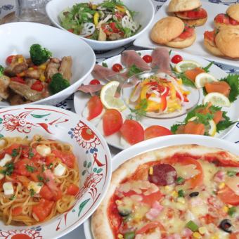 [Reservation required] Full of signature course meals! Garden Lala's 3,300 yen course [Welcome and farewell party/various parties]