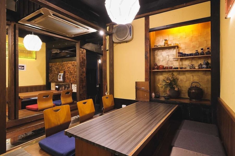 A private room with a sunken kotatsu floor allows you to take off your shoes and relax while having a small party.We have also implemented measures to prevent infectious diseases, so you can enjoy your banquet safely and securely.