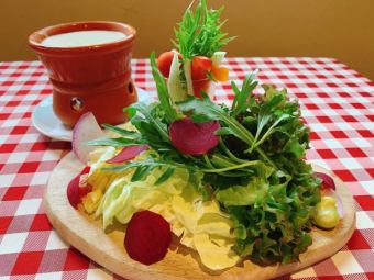Colorful vegetable bagna cauda (for 2 people)