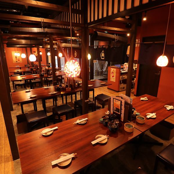 【貸切70名様～！】伏見桃山で藁焼きを楽しむなら『た藁や』へ♪会社の宴会や歓送迎会・同窓会、サークルの集まりなどの大型宴会はお任せください！宴会最大50名様、貸切は70名様～承っております！お気軽にご相談ください。飲み放題付きコースは2980円～多数ご用意♪