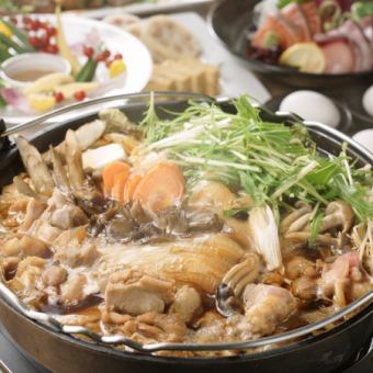 【極上鍋コース】肉3種のすき焼き風鍋と藁焼き<全9品>生ビールつき2h飲み放題◇6500⇒6000円