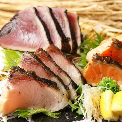 藁焼き四種盛り合わせ