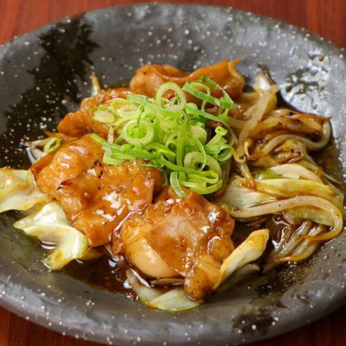 牛ホルモン炒め