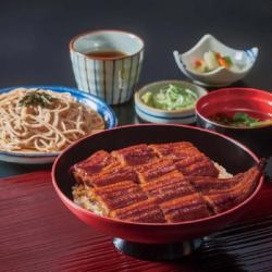 うなぎ丼上【一尾】と麺