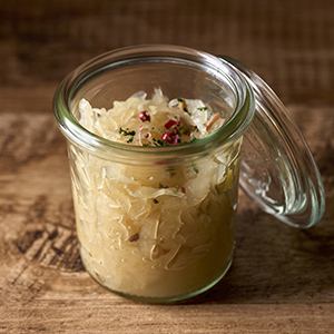 Homemade sauerkraut