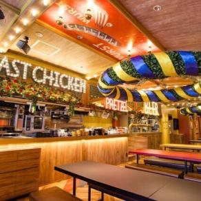 It's a space that's filled with Oktoberfest vibes!