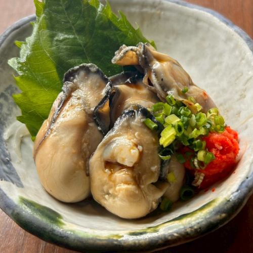 昆布〆蒸し牡蠣ポン酢