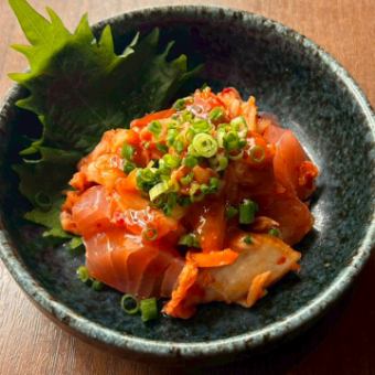 まぐろキムチ和え