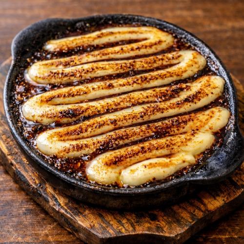 ふわとろ山芋鉄板お好み焼き　炙りチーズ