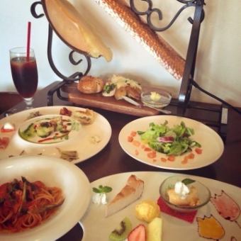 【ランチ】≪シェフのお任せ鶏肉コース≫大満足のサラダからデザートまで全7品◆2800円(税込)！