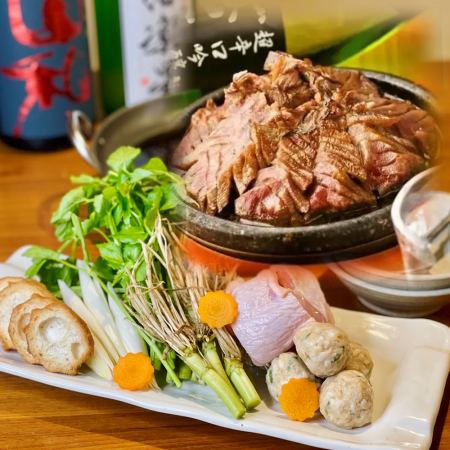 [Sendai parsley hotpot and beef tongue course] 120 minutes (all-you-can-drink included) 8 dishes total 6,000 yen