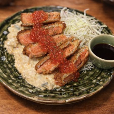 【銀鮭とイクラのはらこレアカツ楽しめるコース】120分〔飲放付〕全7品5000円