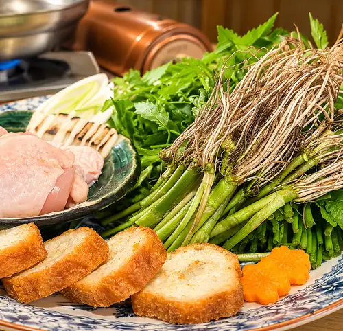 Japanese parsley hot pot