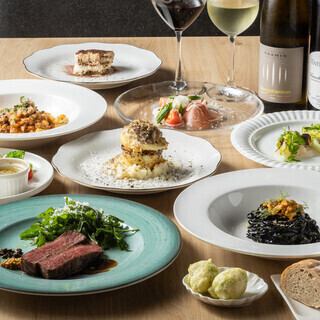 MENU 　EGUSTAZIONE シェフお任せの特別コース 【8品】