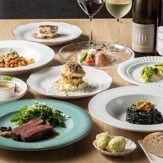 MENU 　EGUSTAZIONE シェフお任せの特別コース 【8品】