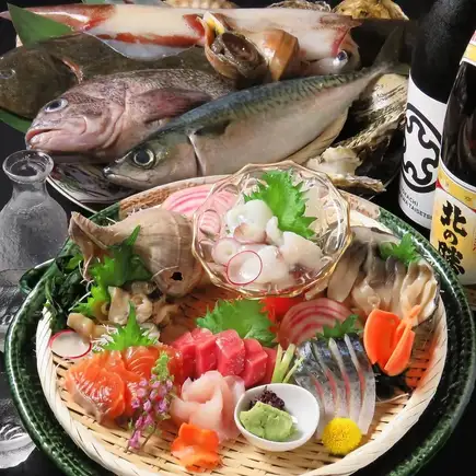 <Hospitality Kaiseki Course> 8800 yen (tax included) A taste of Hokkaido! A course meal only.