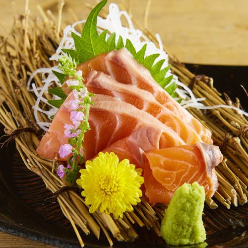 Choice salmon sashimi