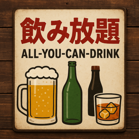 【席のみ】2時間飲み放題1,500円