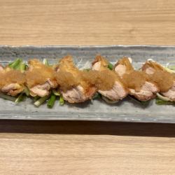 Aizu local chicken tatsuta-age with grated daikon radish and ponzu sauce